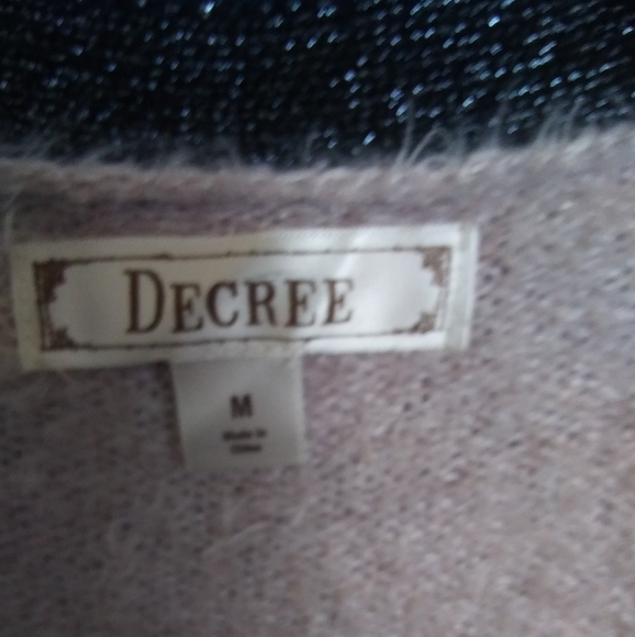 Decree fuzzy short sleeves sweater - Picture 3 of 3